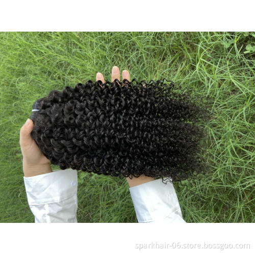 10A Silky Raw Brazilian Human Hair Extension 3PCS  Mink Kinky Curly Cuticle Aligned Virgin Hair Bundles Direct Hair Supplier